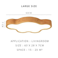 Plafonnier LED Nuage Boisé | Marco Lucetti A / L / Froide