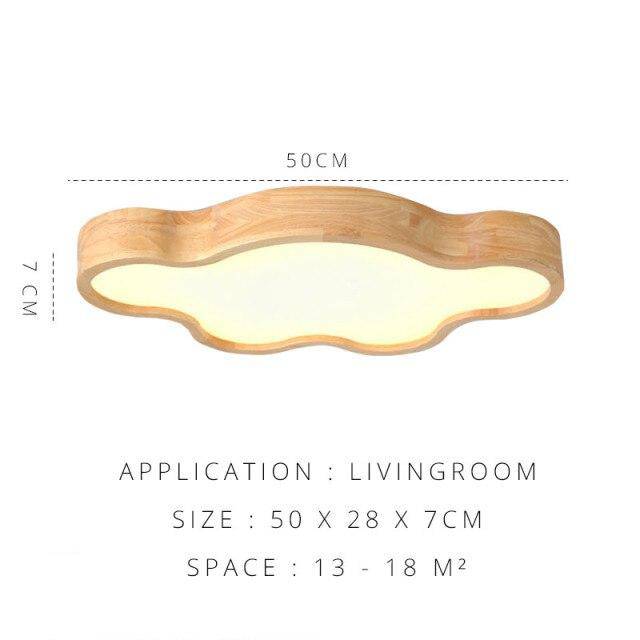 Plafonnier LED Nuage Boisé | Marco Lucetti A / S / Chaude