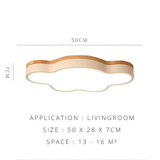 Plafonnier LED Nuage Boisé | Marco Lucetti B / S / Froide