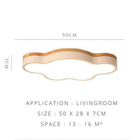 Plafonnier LED Nuage Boisé | Marco Lucetti B / S / Froide