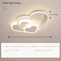 Plafonnier LED "Nuage Créatif et Minimaliste" | Marco Lucetti Coeur-blanc / P52XH6cm / Gradation à distance