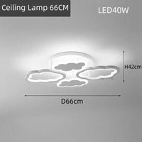 Plafonnier LED "Nuage Lumineux" | Marco Lucetti Plafonnier 66CM / 3 Température de couleur