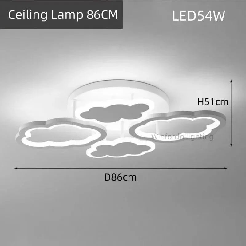 Plafonnier LED "Nuage Lumineux" | Marco Lucetti Plafonnier 86CM / 3 Température de couleur