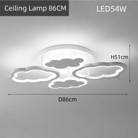 Plafonnier LED "Nuage Lumineux" | Marco Lucetti Plafonnier 86CM / 3 Température de couleur