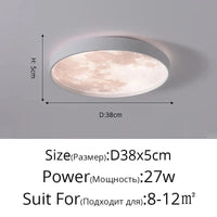 Plafonnier LED Nuage | Marco Lucetti Blanc 38x5cm / Blanc froid, pas de télécommande