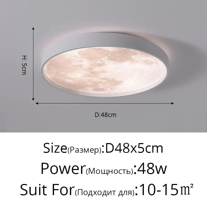 Plafonnier LED Nuage | Marco Lucetti Blanc 48x5cm / Blanc froid, pas de télécommande