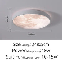 Plafonnier LED Nuage | Marco Lucetti Blanc 48x5cm / Blanc froid, pas de télécommande