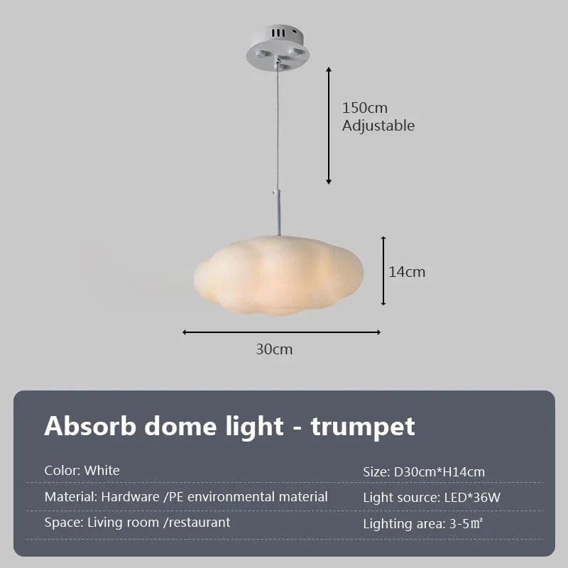 Plafonnier LED Nuage Moderne pour Chambre | Marco Lucetti C-Trumpet / Stepless dimming