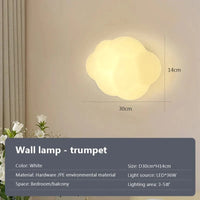Plafonnier LED Nuage Moderne pour Chambre | Marco Lucetti D--Trumpet / Stepless dimming