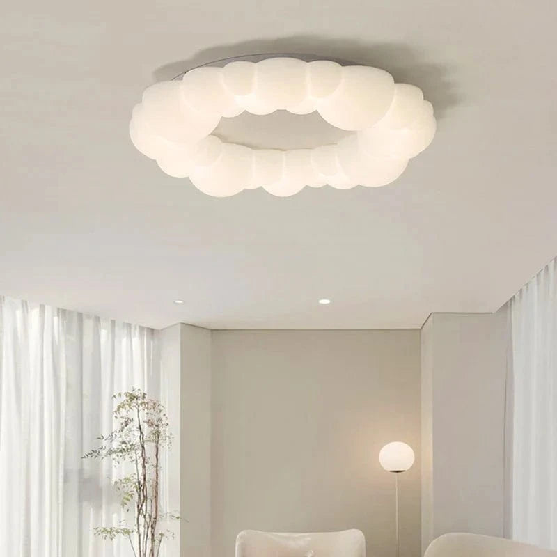 Plafonnier LED "Nuage Nordique" - Design Moderne | Marco Lucetti Plafond / 35 cm / 3 couleurs Lumière