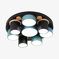 Plafonnier LED Orion Color Wave | Marco Lucetti Bleu - 8 lumières