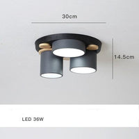 Plafonnier LED Orion Color Wave | Marco Lucetti Gris - 3 lumières