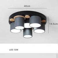 Plafonnier LED Orion Color Wave | Marco Lucetti Gris - 6 lumières