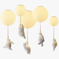 Plafonnier LED Ours Animé - Déco Chambre Enfants
