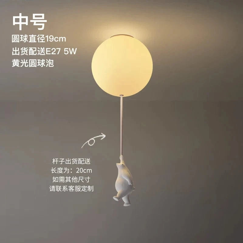 Plafonnier LED Ours Animé - Déco Chambre Enfants | Marco Lucetti Style moyen B