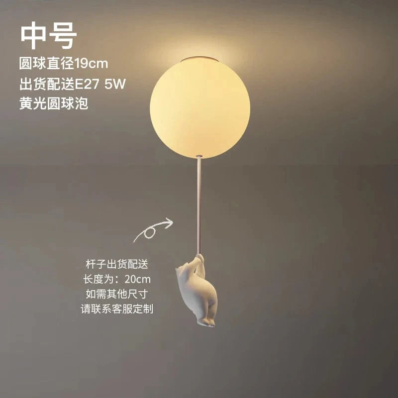 Plafonnier LED Ours Animé - Déco Chambre Enfants | Marco Lucetti Style moyen C