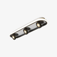 Plafonnier LED ovale rotatif - Charly | Marco Lucetti 36W Noir - Dimmable / 3000k - Chaude