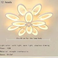 Plafonnier LED Petal Light | Marco Lucetti 12 têtes / Blanc chaud