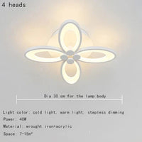 Plafonnier LED Petal Light | Marco Lucetti 4 têtes / Blanc chaud