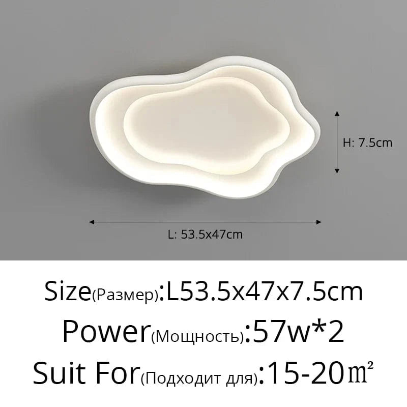 Plafonnier LED pour une ambiance lumineuse intérieure de qualité | Marco Lucetti Luminosité variable / Blanc 53,5 cm