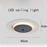 Plafonnier LED Premium à Disque Unique avec Système de Suspension | Marco Lucetti Noir / Blanc chaud