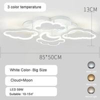 Plafonnier LED Princesse pour Chambre d'Enfant | Marco Lucetti Grand 3 lumières couleur 2