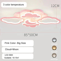 Plafonnier LED Princesse pour Chambre d'Enfant | Marco Lucetti Grand 3 lumières couleur 3