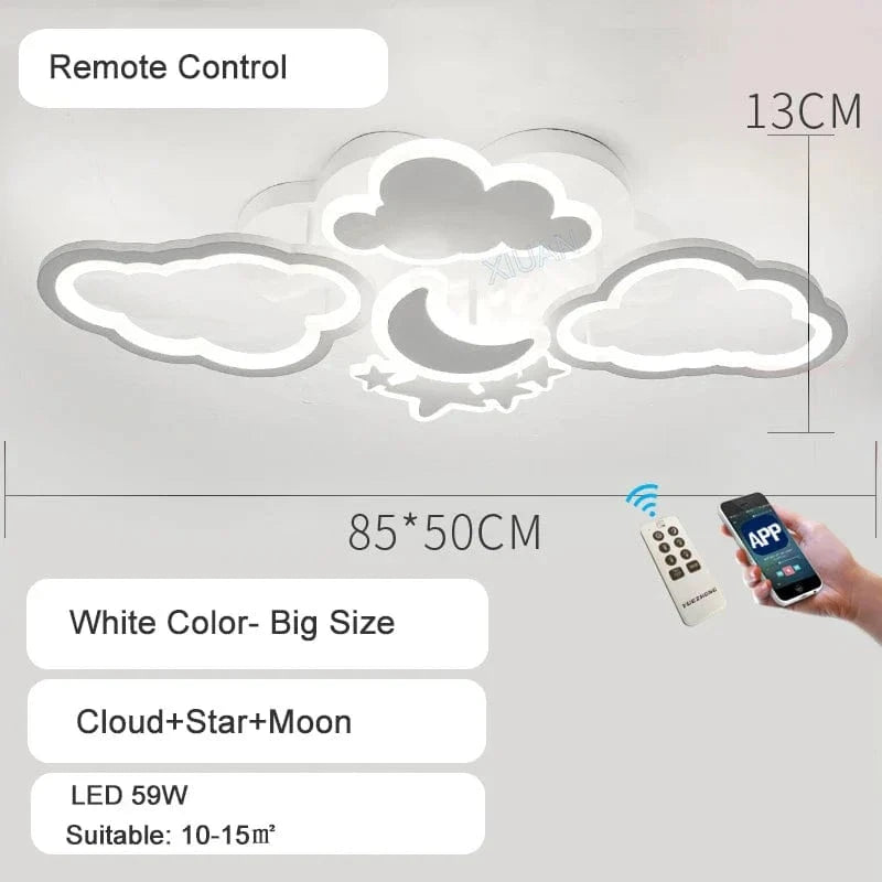 Plafonnier LED Princesse pour Chambre d'Enfant | Marco Lucetti Grande télécommande