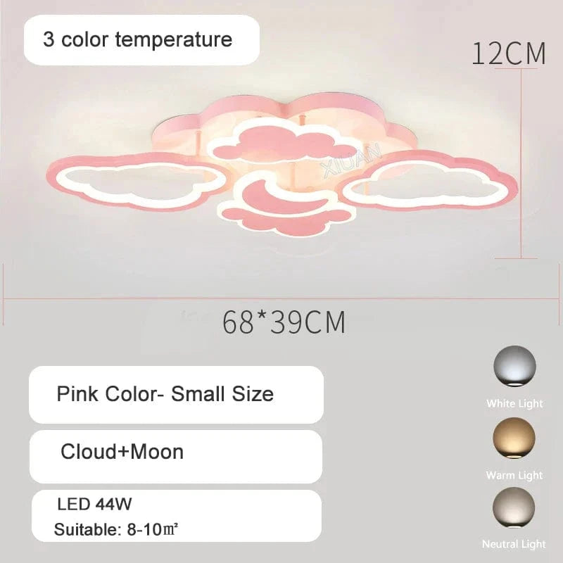 Plafonnier LED Princesse pour Chambre d'Enfant | Marco Lucetti Petit 3 lumières couleur 1