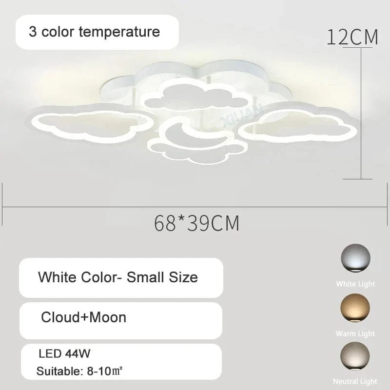 Plafonnier LED Princesse pour Chambre d'Enfant | Marco Lucetti Petite couleur 3 lumières