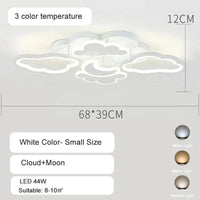 Plafonnier LED Princesse pour Chambre d'Enfant | Marco Lucetti Petite couleur 3 lumières