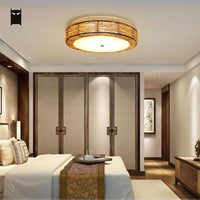 Plafonnier LED Rattan Round | Marco Lucetti