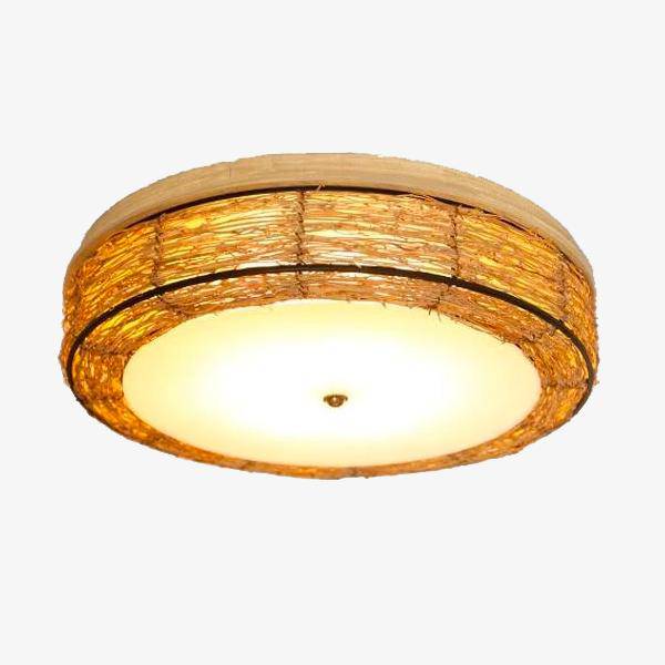 Plafonnier LED Rattan Round | Marco Lucetti