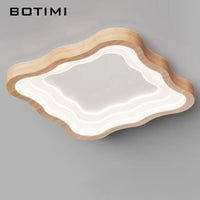 Plafonnier LED rectangulaire en bois - Luminashop | Marco Lucetti