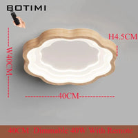 Plafonnier LED rectangulaire en bois - Luminashop | Marco Lucetti 40 ronds à intensité variable.