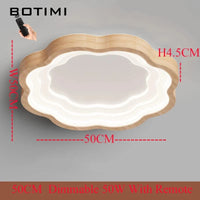 Plafonnier LED rectangulaire en bois - Luminashop | Marco Lucetti 50 ronds à intensité variable.