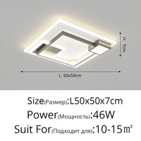 Plafonnier LED Rectangulaire Minimaliste - Collection 2022 Entrée de gamme | Marco Lucetti