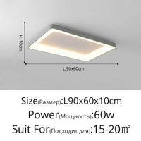 Plafonnier LED Rectangulaire pour un Intérieur Moderne | Marco Lucetti