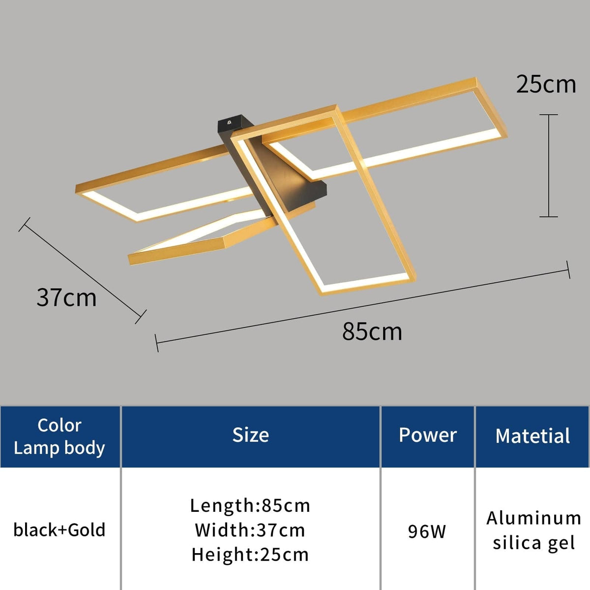 Plafonnier LED Rectangulaire Tary | Marco Lucetti