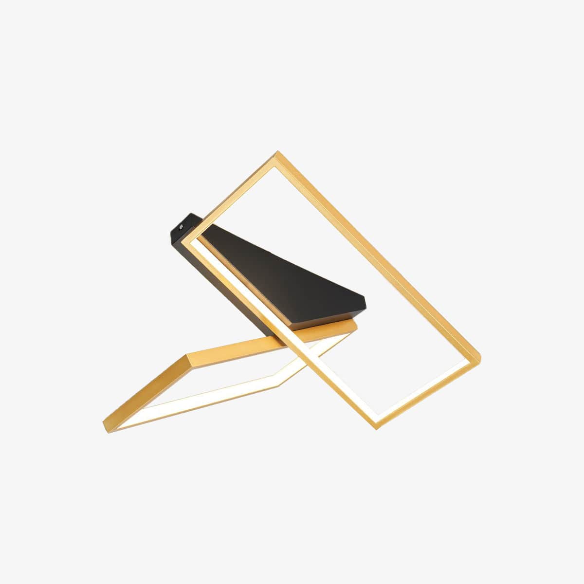 Plafonnier LED Rectangulaire Tary | Marco Lucetti Doré - 40 x 37 cm