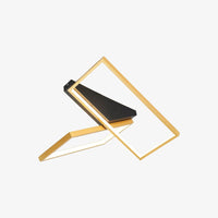 Plafonnier LED Rectangulaire Tary | Marco Lucetti Doré - 40 x 37 cm