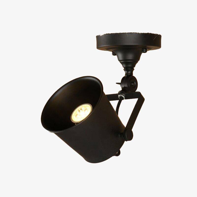 Plafonnier LED Rétro Industriel | Marco Lucetti Noir