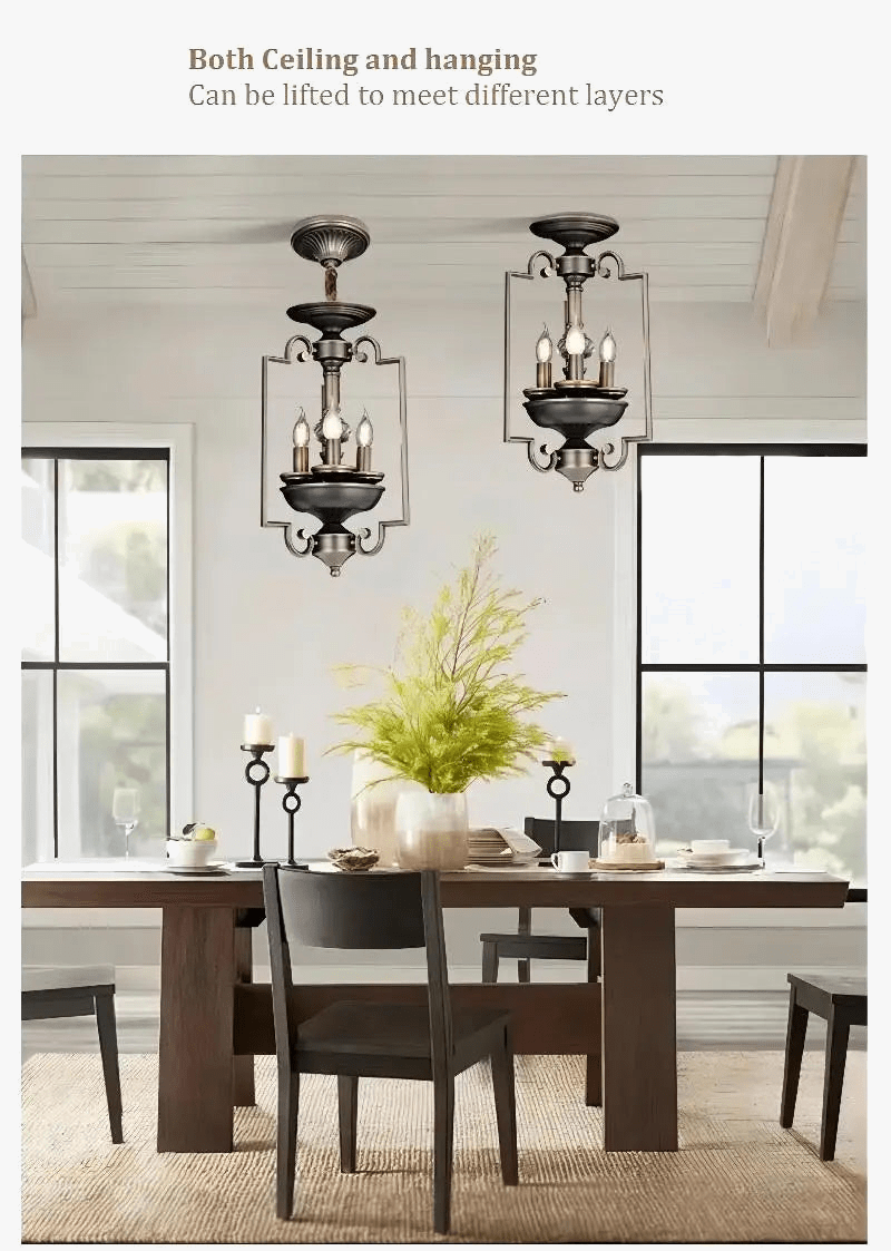 Plafonnier LED Retro Industriel - Style Américain Multi-Têtes | Marco Lucetti