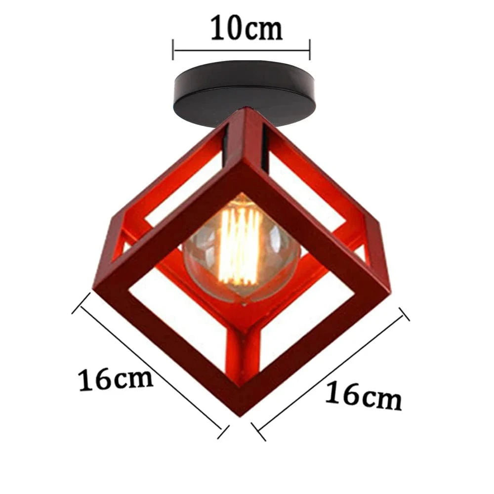 Plafonnier LED Rétro Minimaliste | Marco Lucetti Rouge