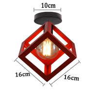 Plafonnier LED Rétro Minimaliste | Marco Lucetti Rouge