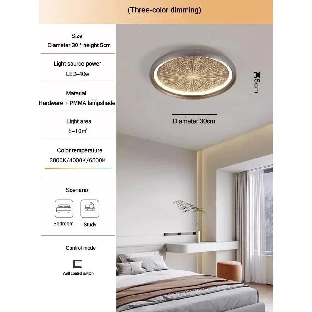 Plafonnier LED Romantique et Moderne | Marco Lucetti 30CM / Lumière 3 couleurs