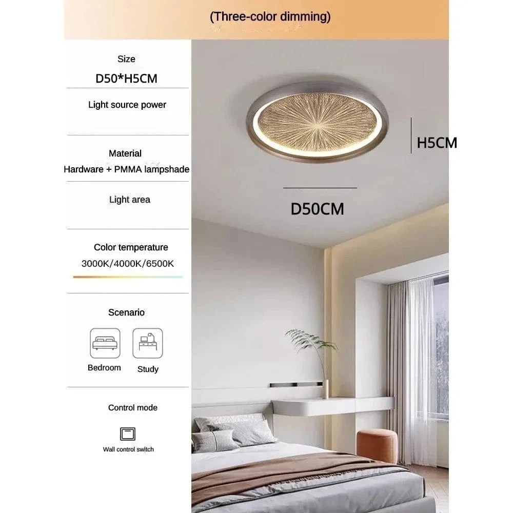 Plafonnier LED Romantique et Moderne | Marco Lucetti 50CM / Lumière 3 couleurs