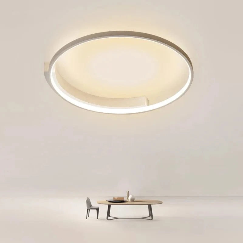 Plafonnier LED rond Design nordique pour salon et salle à manger | Marco Lucetti
