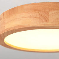Plafonnier LED rond en bois - Style nordique et minimaliste | Marco Lucetti