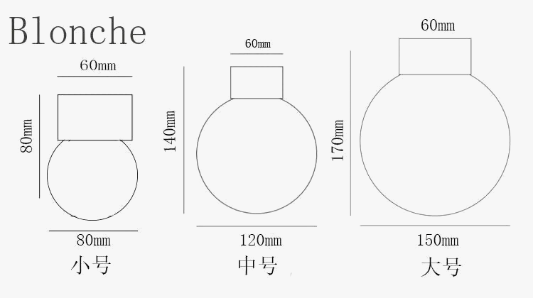 Plafonnier Led Globe en Verre